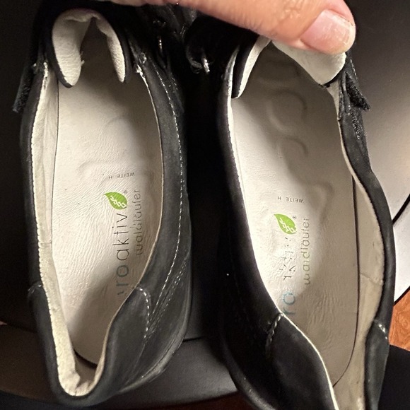 Waldlaufer Proactiv Women"s Joy w/ Kya Black Nubuck Comfort Shoes Size 10 Wide - Picture 9 of 13